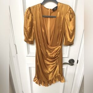 🎉HP🎉NWT De La Vali Short-Sleeved Ruffled Dress 8